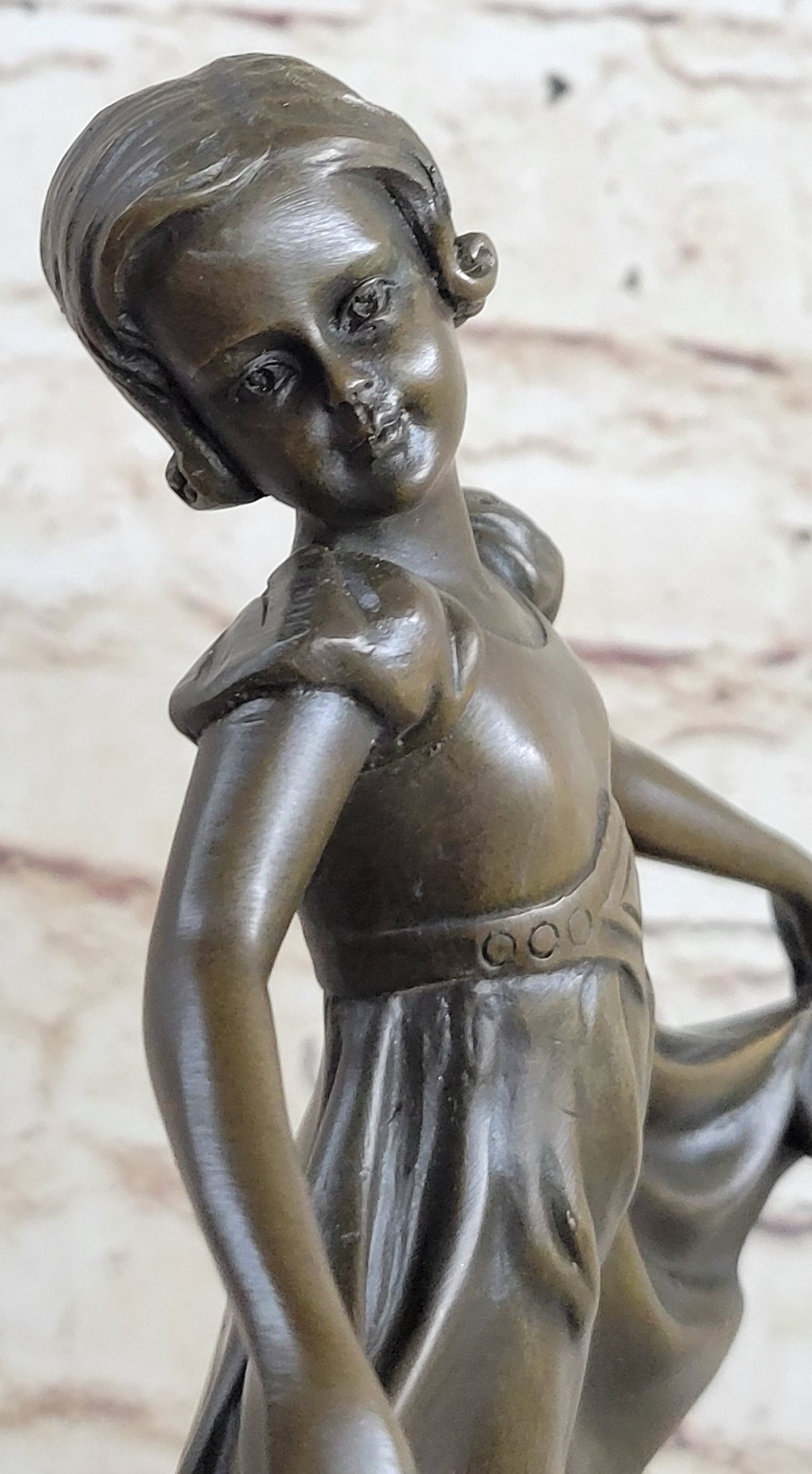 Signed Preiss Bronze Little Ballerina Girl Dancer Sculpture