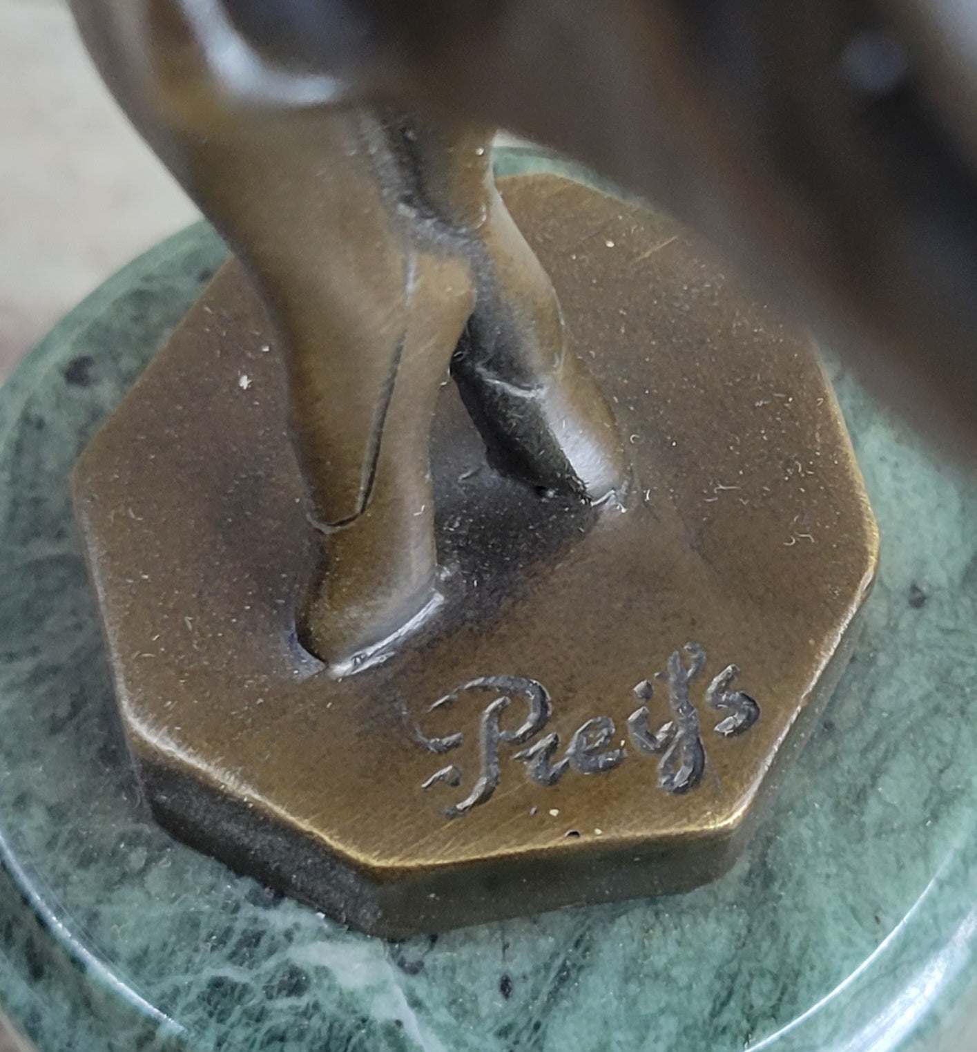 Signed Preiss Bronze Little Ballerina Girl Dancer Sculpture