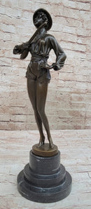 Signed Preiss Art Bronze Sculpture Guitar Player Music