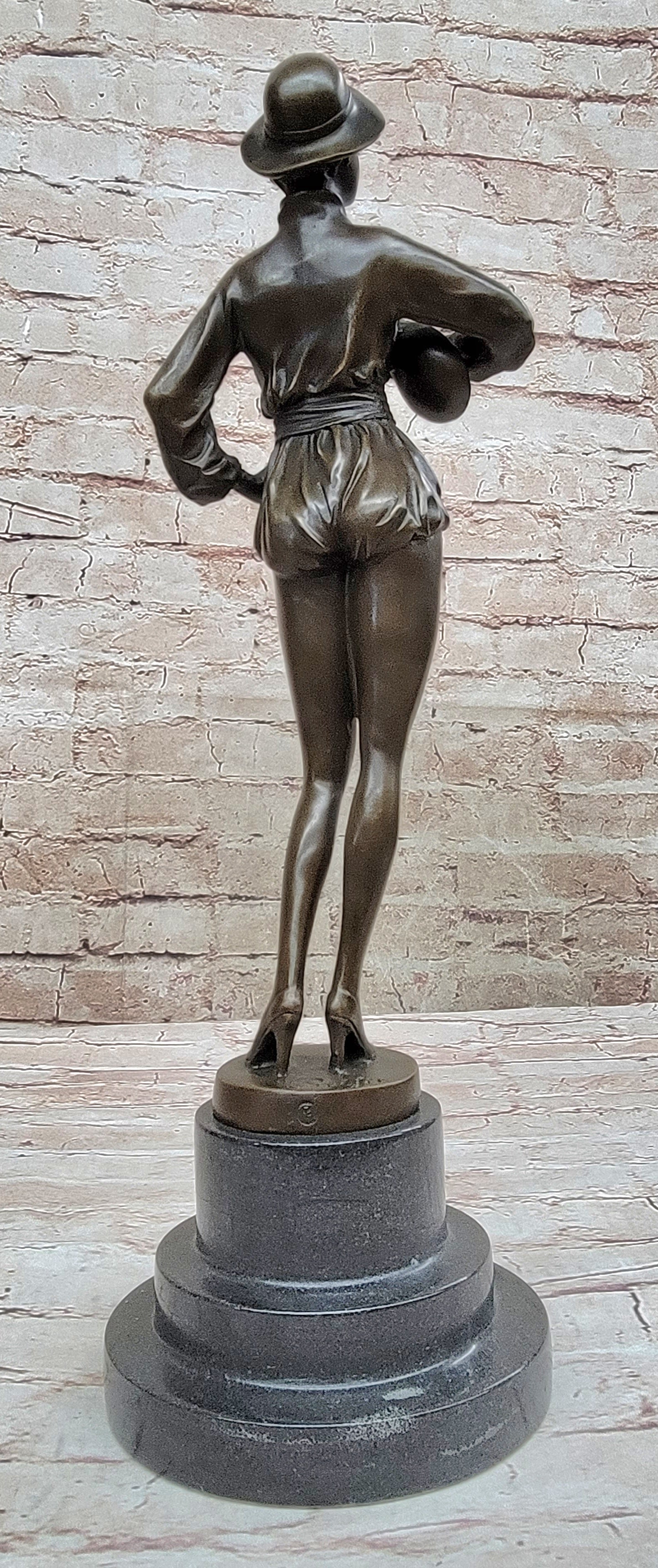 Signed Preiss Art Bronze Sculpture Guitar Player Music