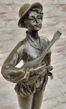 Signed Preiss Art Bronze Sculpture Guitar Player Music