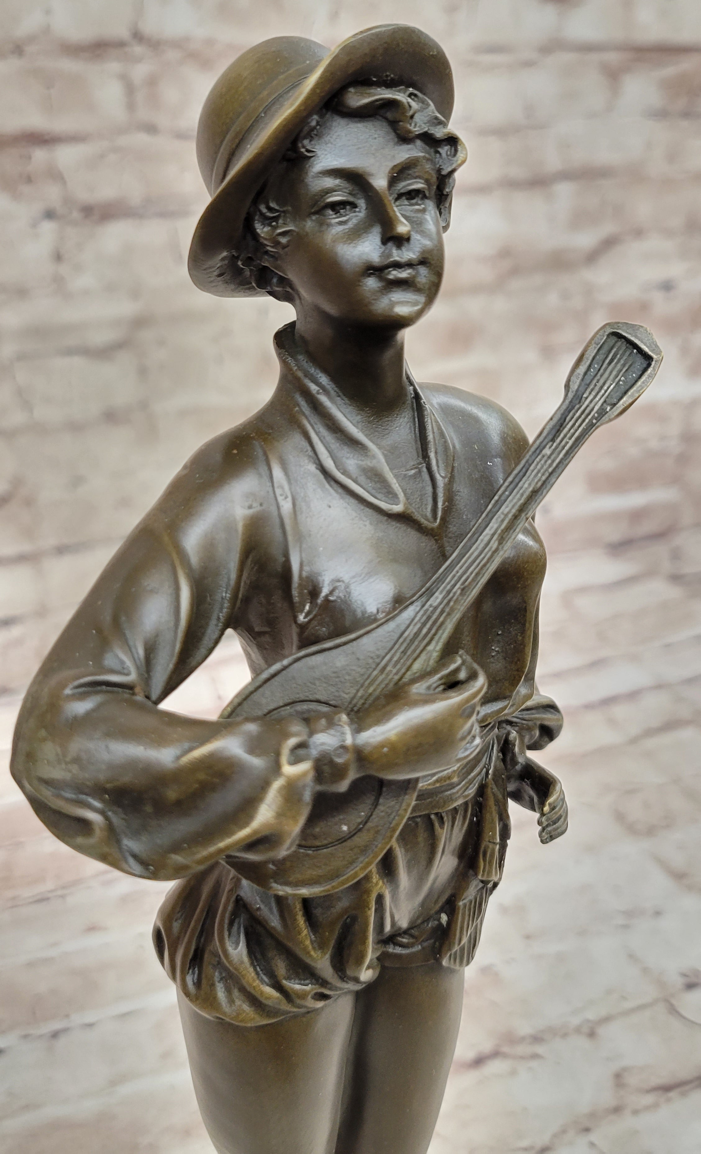 Signed Preiss Art Bronze Sculpture Guitar Player Music