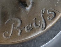 Signed Preiss Art Bronze Sculpture Guitar Player Music