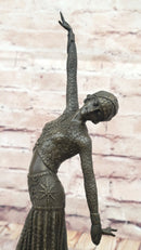 Dimitri Chiparus Art Deco Dancer Girl - Bronze on Marble