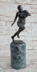 Football Player NFL Bronze Trophy Sculpture 12" x 4"