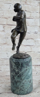 Football Player NFL Bronze Trophy Sculpture 12" x 4"