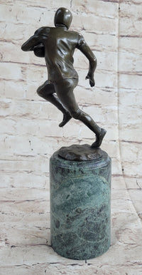 Football Player NFL Bronze Trophy Sculpture 12" x 4"