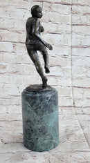 Football Player NFL Bronze Trophy Sculpture 12" x 4"