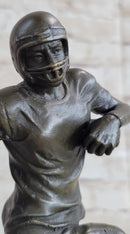 Football Player NFL Bronze Trophy Sculpture 12" x 4"