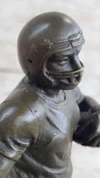 Football Player NFL Bronze Trophy Sculpture 12" x 4"