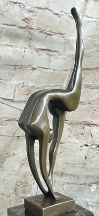 Mid Century Abstract Bronze Ballerina Sculpture Signed Milo