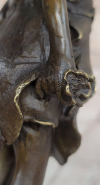 Young Child Girl Angel Fairy Winged Bronze Sculpture