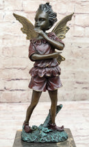 Beautifully Detailed Fairy Pure Hotcast Bronze Signed