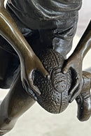 Bronze Union League Rugby Football Player Trophy