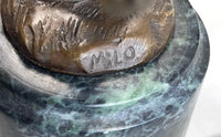 Bronze Union League Rugby Football Player Trophy