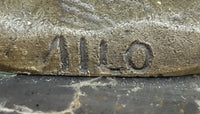 Baseball Player Bronze Metal Sculpture on Marble Base