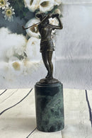 SIGNATURE MILO STATUARY Bronze Statue Of Girl Golfer ~ NEW Hand Made Sculpture