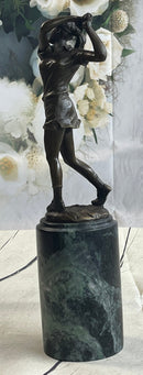 SIGNATURE MILO STATUARY Bronze Statue Of Girl Golfer ~ NEW Hand Made Sculpture