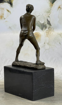 Girl Volleyball Olympic Sport Bronze Sculpture Art