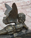 Milo Bronze Fairy Sculpture on Marble Base