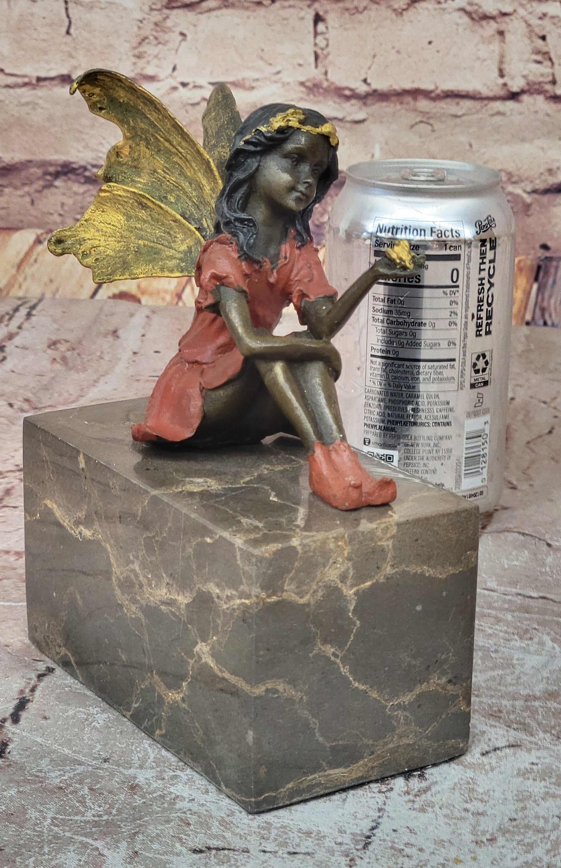 Multi Color Fairy Angel Bronze Sculpture by Milo
