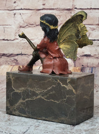Multi Color Fairy Angel Bronze Sculpture by Milo