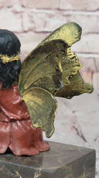 Multi Color Fairy Angel Bronze Sculpture by Milo
