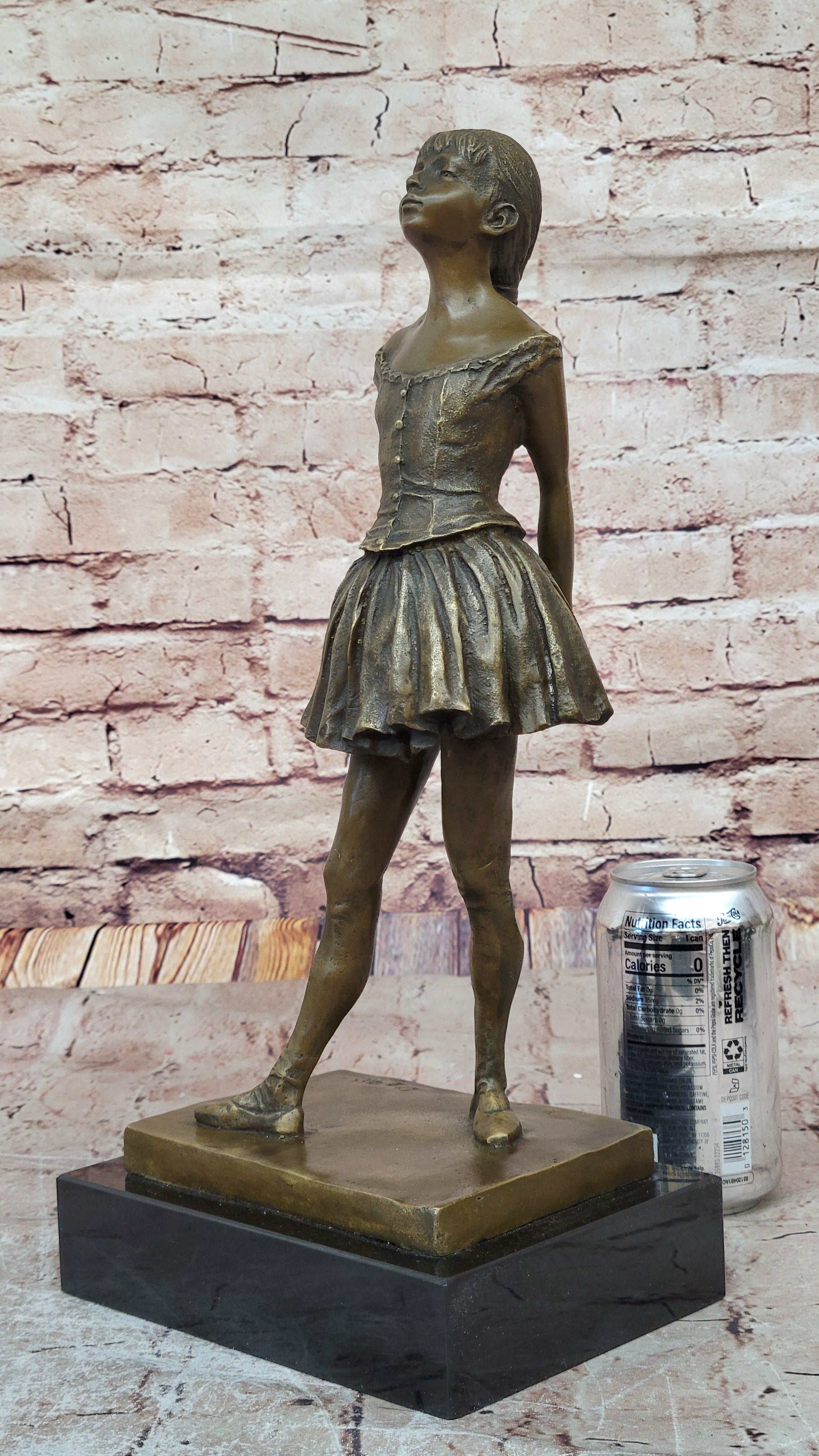 Little Fourteen Year Old Dancer Bronze Ballerina by Edgar Degas