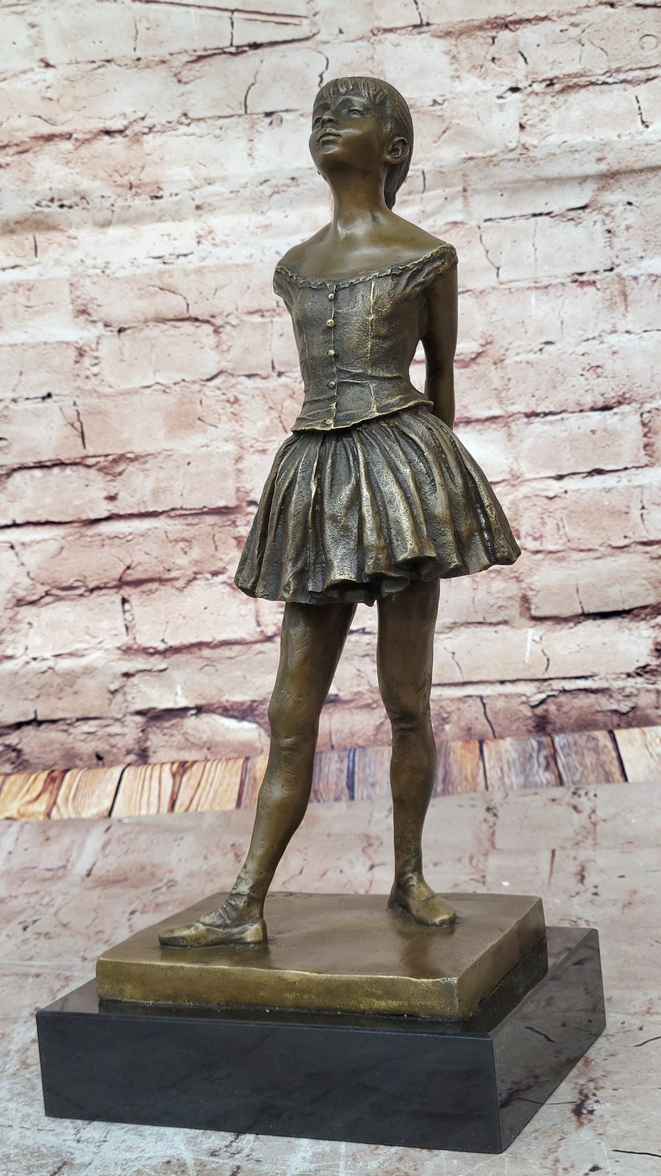 Little Fourteen Year Old Dancer Bronze Ballerina by Edgar Degas
