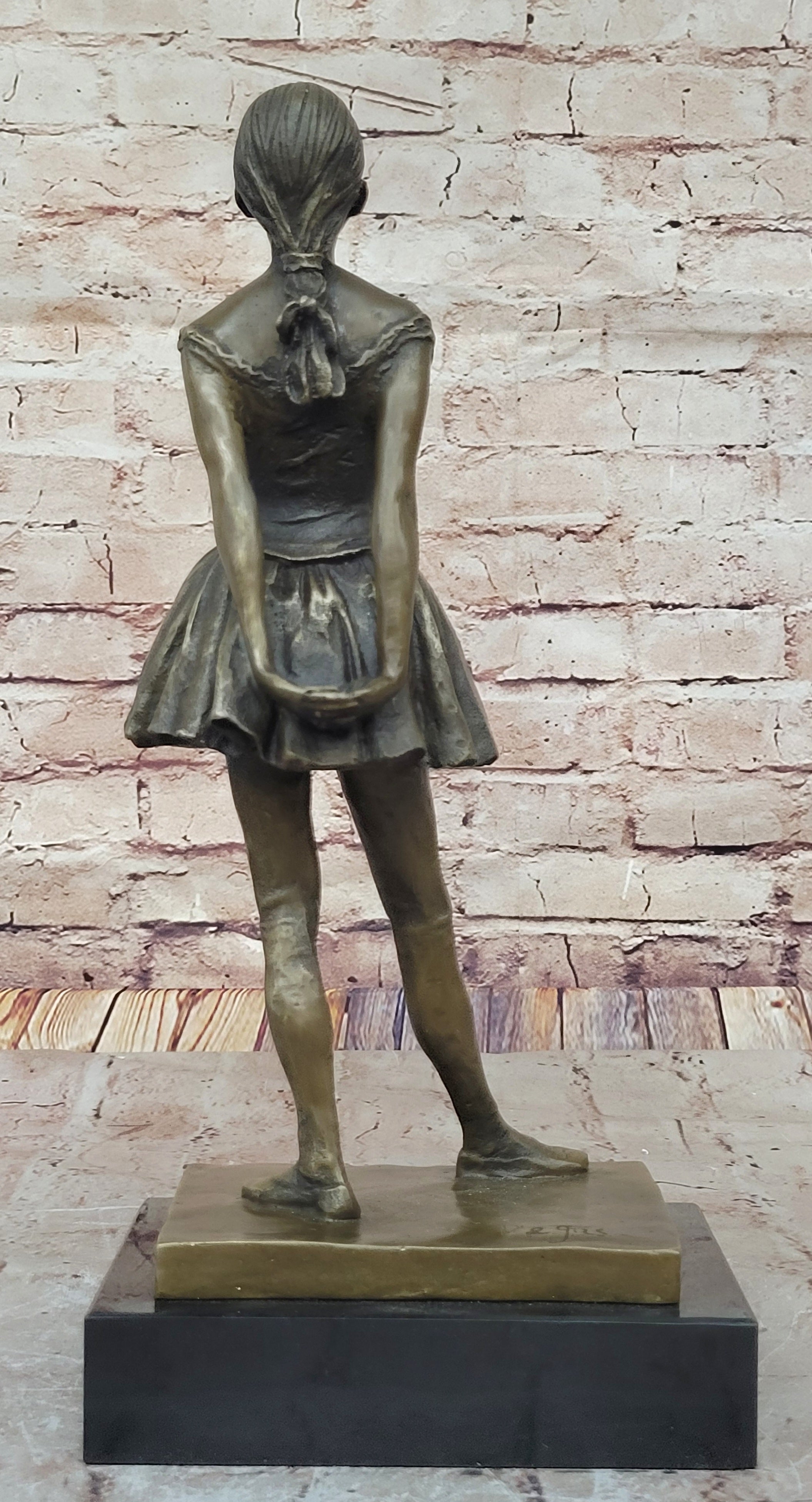 Little Fourteen Year Old Dancer Bronze Ballerina by Edgar Degas