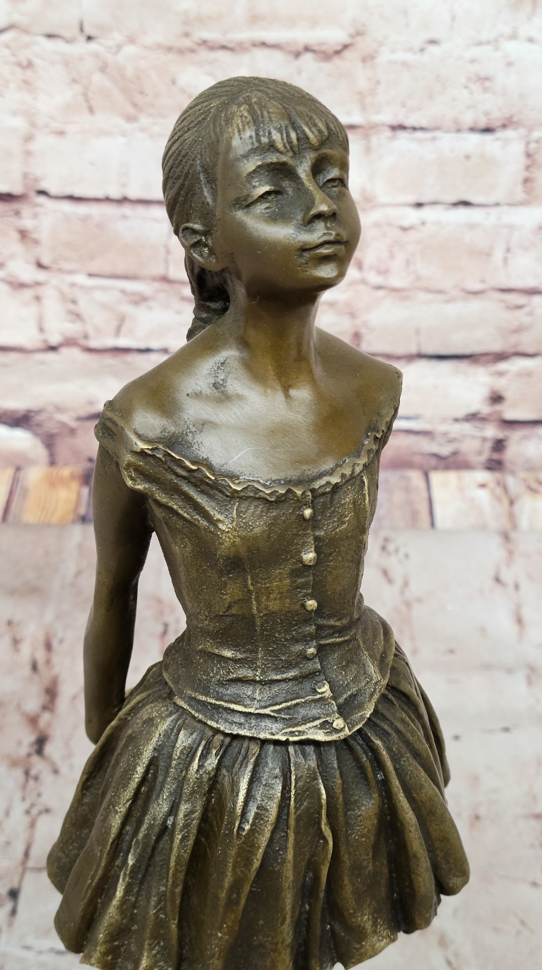 Little Fourteen Year Old Dancer Bronze Ballerina by Edgar Degas