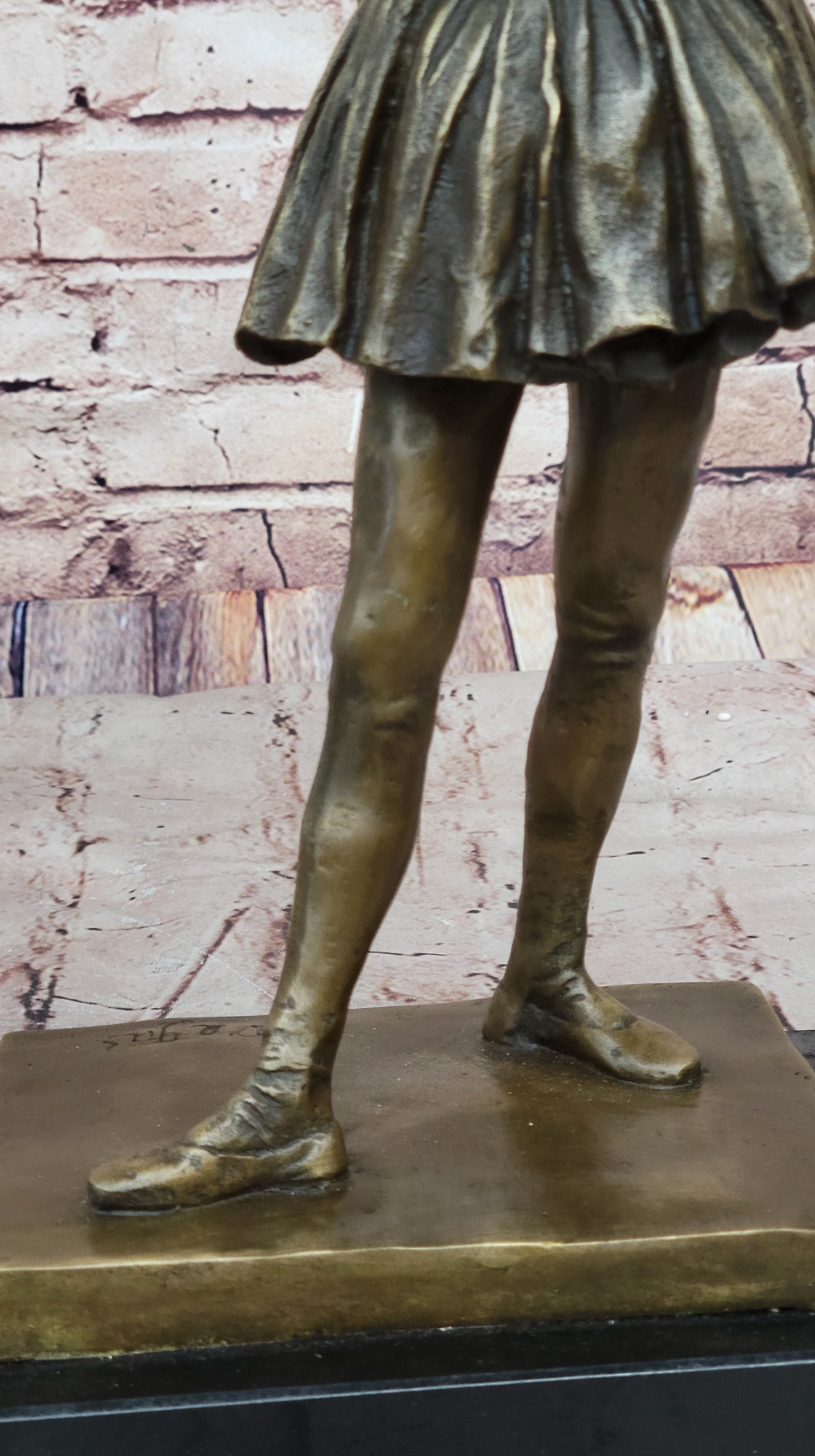 Little Fourteen Year Old Dancer Bronze Ballerina by Edgar Degas