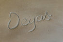 Signed Bronze Ballet Dancer Edgar Degas Sculpture