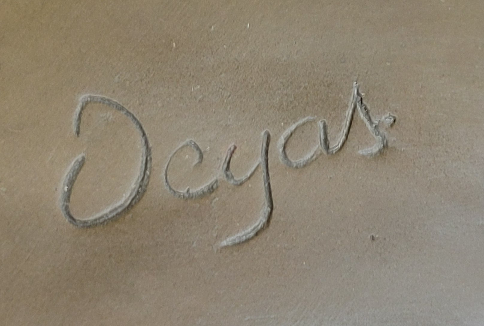 Signed Bronze Ballet Dancer Edgar Degas Sculpture