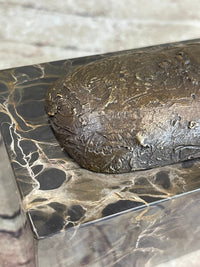 Milo Kids Playing Leap Frog Bronze Sculpture Hot Cast Marble Base