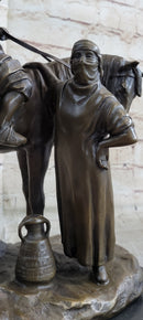 Arabian Man on Horseback Bronze Sculpture by Dubucand