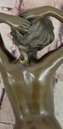 Hand Made Bronze Sculpture of an Awakening Female Nude 'Le Reveil' Signed Phillipe