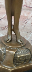 Hand Made Bronze Sculpture of an Awakening Female Nude 'Le Reveil' Signed Phillipe