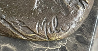 American Football NFL AFL Athlete Bronze Sculpture on Marble Base