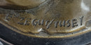 Maiden with Rose - Bronze Female Figure on Marble Base