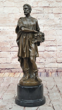 Bearded Man with Wreath – Bronze Sculpture by Zegut/Tusey