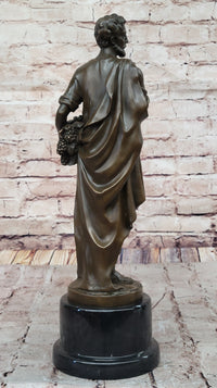 Bearded Man with Wreath – Bronze Sculpture by Zegut/Tusey