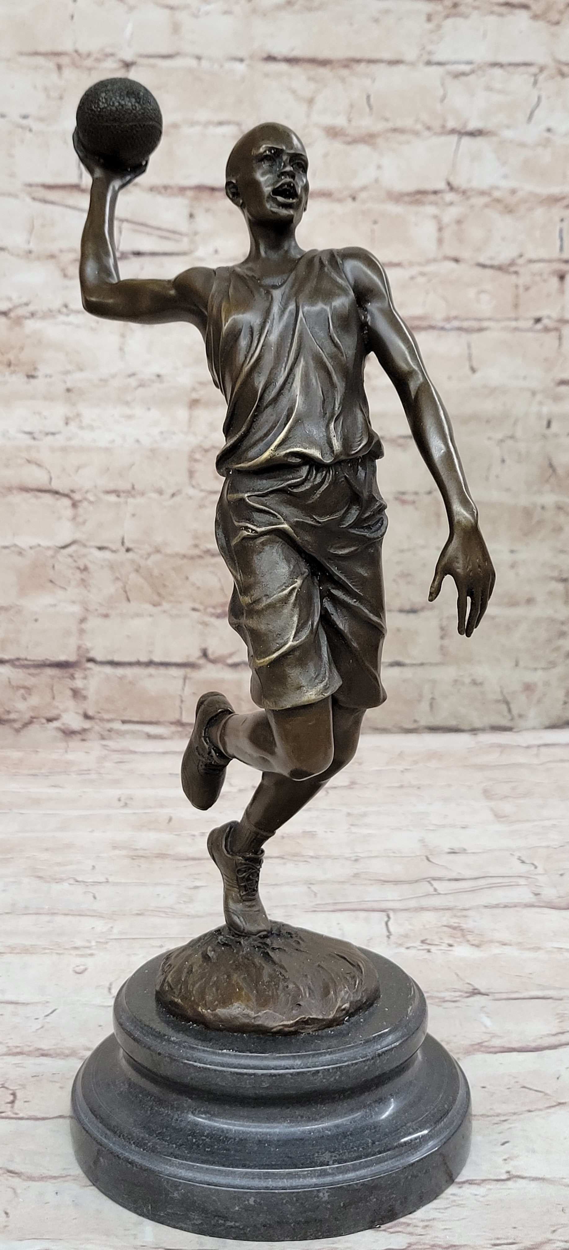Signed Miguel Lopez Michael Jordan Tribute Bronze Sculpture