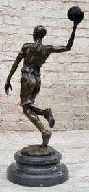 Signed Miguel Lopez Michael Jordan Tribute Bronze Sculpture