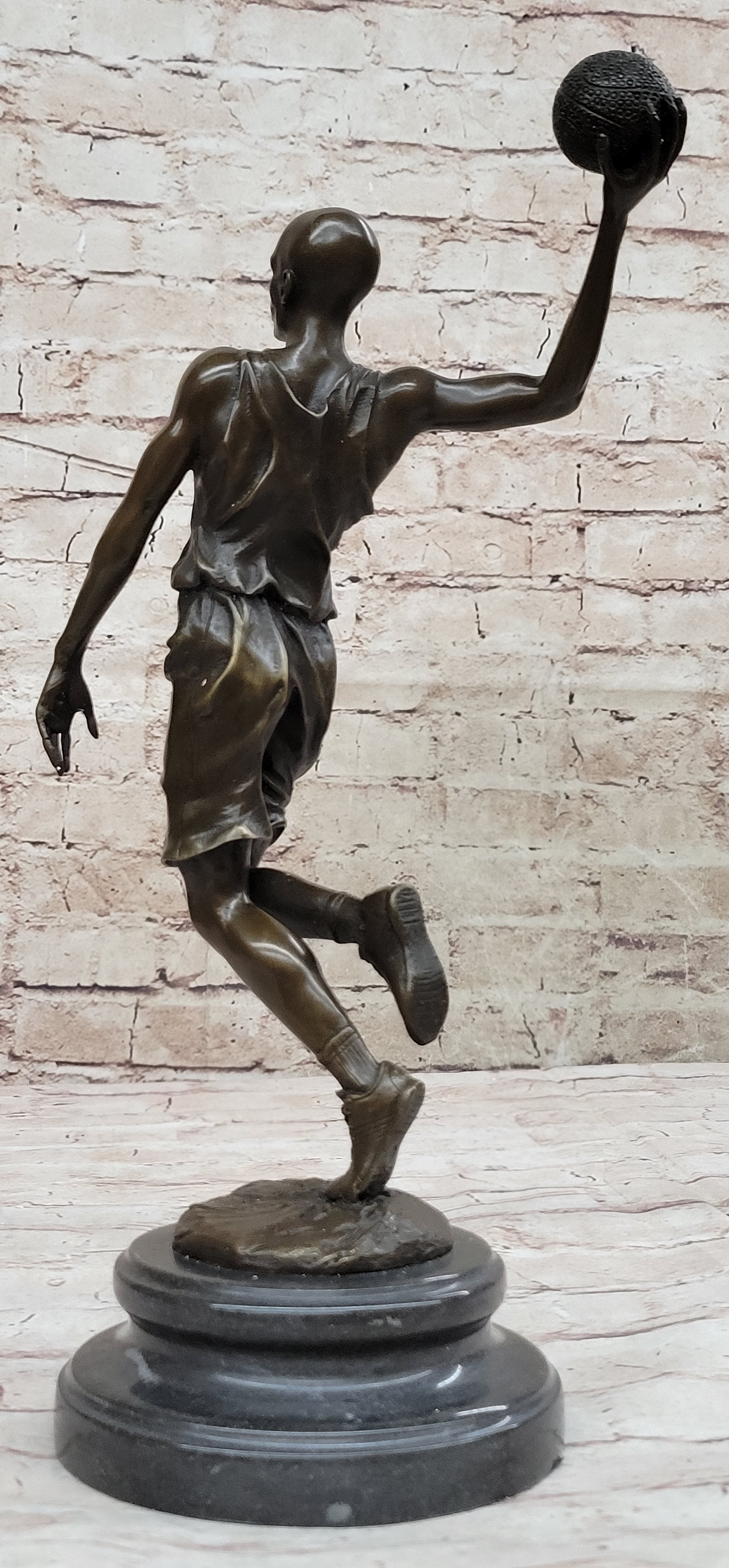 Signed Miguel Lopez Michael Jordan Tribute Bronze Sculpture