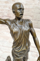 Signed Miguel Lopez Michael Jordan Tribute Bronze Sculpture