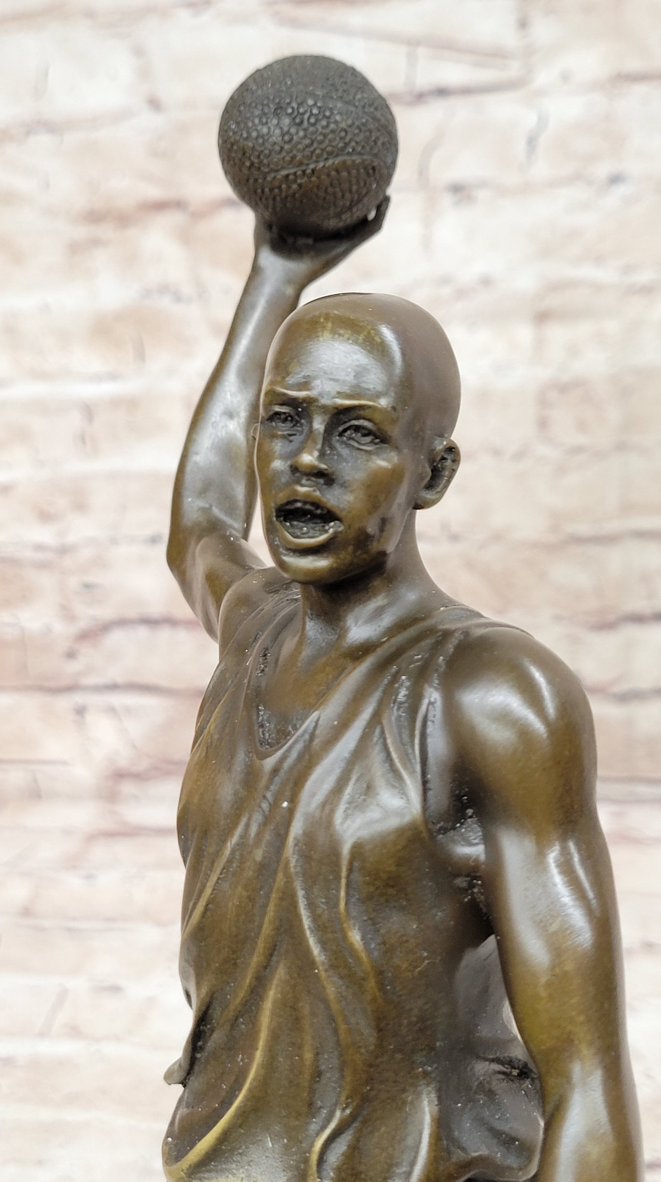 Signed Miguel Lopez Michael Jordan Tribute Bronze Sculpture