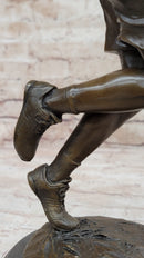 Signed Miguel Lopez Michael Jordan Tribute Bronze Sculpture