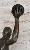 Signed Miguel Lopez Michael Jordan Tribute Bronze Sculpture