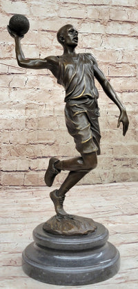 Signed Miguel Lopez Michael Jordan Tribute Bronze Sculpture